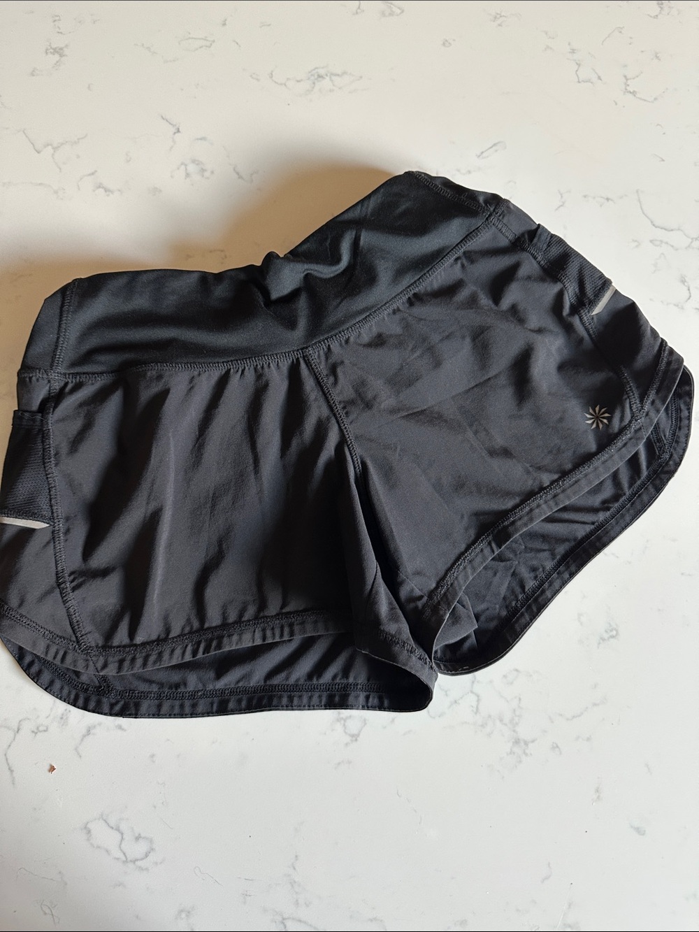Athleta Black Athletic Running Shorts ladies size XS